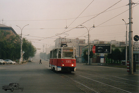 Утренний новосибирский трамвай